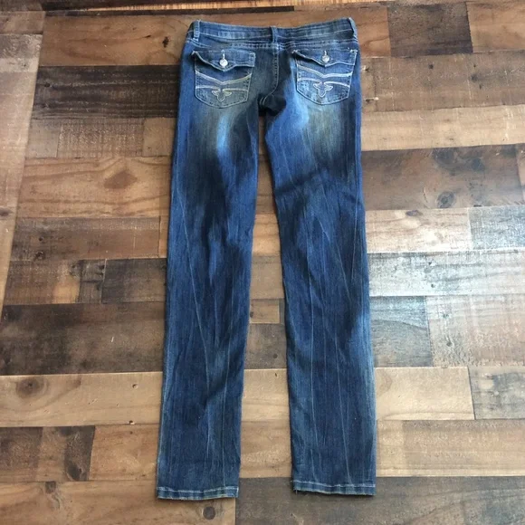 𝓜𝓪𝓒𝓱𝓲𝓷𝓮 𝓓𝓲𝓢𝓣𝓻𝓮𝓢𝓢𝓮𝓭 𝓢𝓴𝓲𝓷𝓷𝔂 𝓙𝓮𝓪𝓷𝓢 - Picture 3 of 5